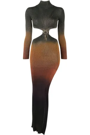 Roberto Cavalli Robe asymétrique à effet dégradé
