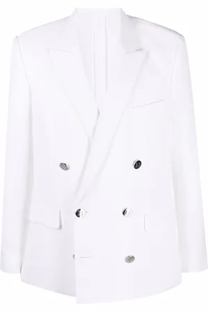 Balmain Blazer en crêpe à boutonnière croisée