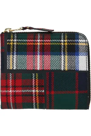 Comme des Garçons Porte-monnaie à motif tartan