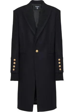 Balmain Manteau mi-long à simple boutonnage