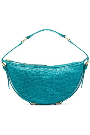 By Far Sac porté épaule en cuir à effet peau de crocodile