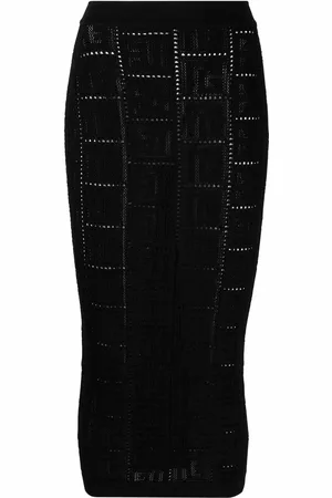 Balmain Jupe à motif monogrammé