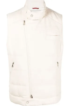 Brunello Cucinelli Gilet matelassé à fermeture zippée