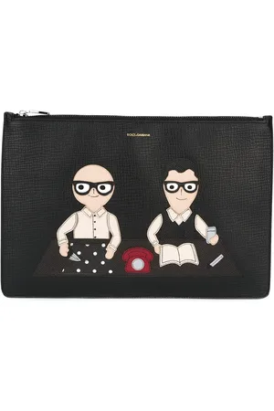 Dolce & Gabbana Pochette texturée à patch