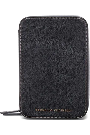 Brunello Cucinelli étui pour lunettes à logo imprimé