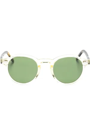 MOSCOT Lunettes de soleil Miltzen à effet écailles de tortue