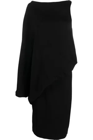 Tom Ford Robe mi-longue en soie à design asymétrique