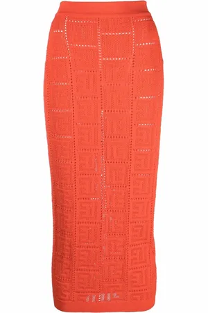 Balmain Jupe à motif monogrammé