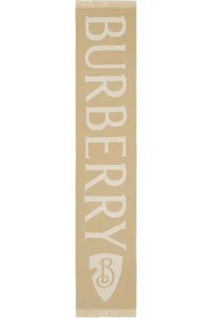 Burberry écharpe en laine à logo en jacquard