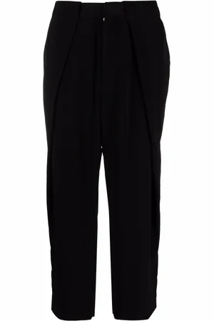 Balmain Pantalon droit court en crêpe