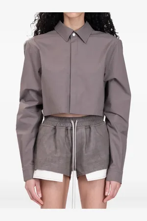 Rick Owens Surchemise à coupe crop