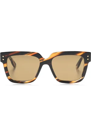 Gucci Lunettes de soleil à monture rectangulaire