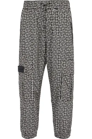 Balmain Pantalon de jogging à imprimé monogrammé