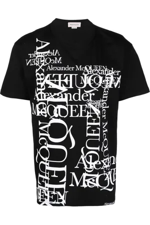 Alexander McQueen T-shirt en coton à logo imprimé