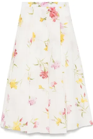 Erdem Jupe mi-longue à fleurs