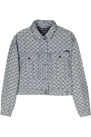 Daily paper Veste crop Avery en jean