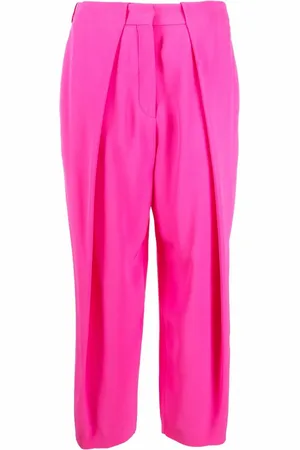 Balmain Pantalon plissé à taille haute