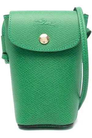Longchamp étui pour smartphone en cuir à logo embossé