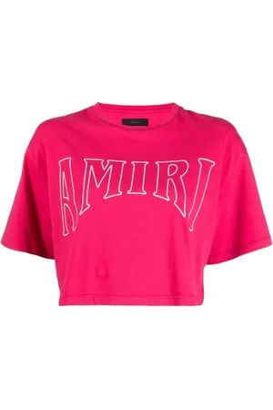 AMIRI T-shirt crop à logo imprimé