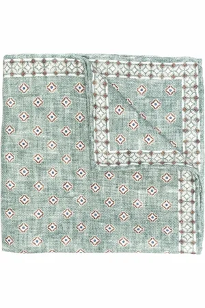 Brunello Cucinelli écharpe en soie à motif monogrammé