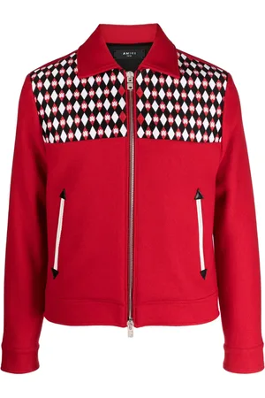 AMIRI Veste à losanges brodés
