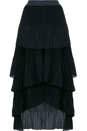 Brunello Cucinelli Asymmetric tier skirt