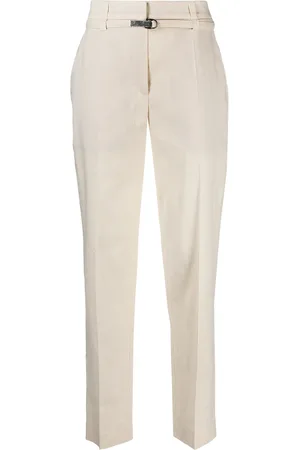 Brunello Cucinelli Pantalon court à taille haute