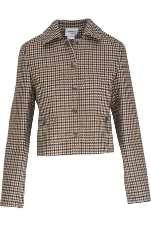 AKRIS Veste boutonnée à carreaux