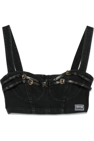 VERSACE Haut-bustier en jean