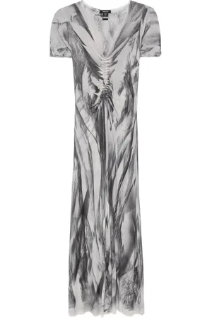 AVANT TOI Robe mi-longue à imprimé graphique
