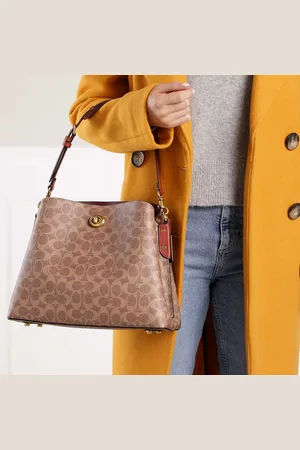 Coach Sacs bandoulière, Coated Canvas Signature Willow Shoulder Bag en