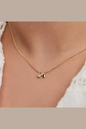 BELORO Bijouterie, Monte Napoleone Natalia 9 karat necklace with zirc en