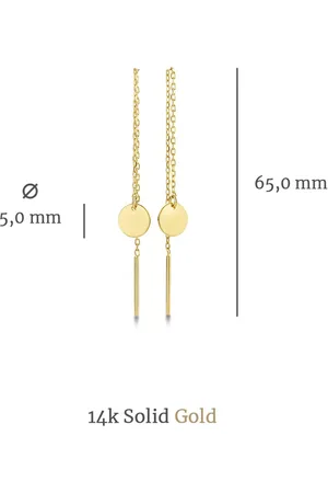 Isabel Bernard Bijouterie, Le Marais Jeanne 14 Karat Drop Earrings With Circl en