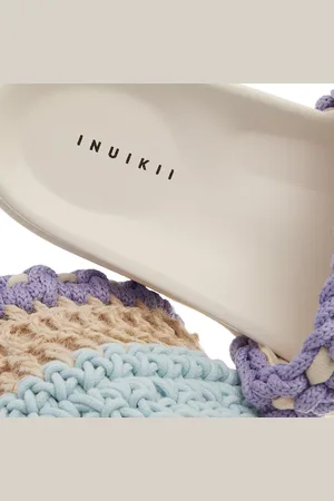 INUIKII Mules & Slides, Loose Knitted en