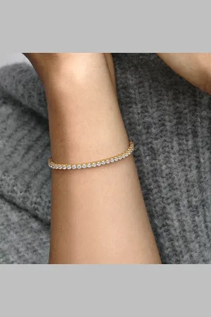 PANDORA Bijouterie, 14k -plated bracelet withcubic zirconia en