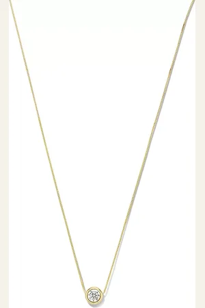 Isabel Bernard Bijouterie, Le Marais Lison 14 Karat Necklace With Zirconia en