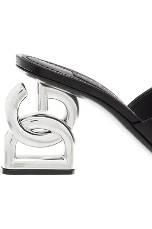 Dolce & Gabbana Escarpins, Polished Calfskin Mules With Heel en