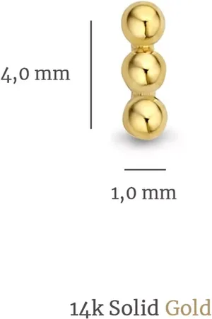Isabel Bernard Bijouterie, Rivoli Claire 14 Karat Ear Studs With Sphere en