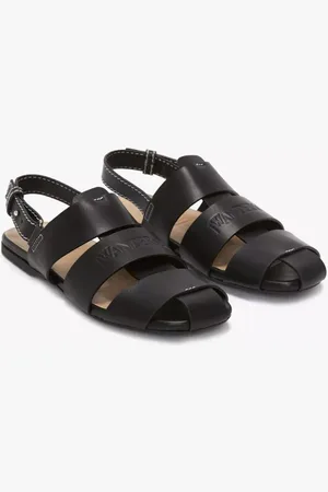 J.W.Anderson Sandales, JW ANDERSON Schwarze Ledersandale en