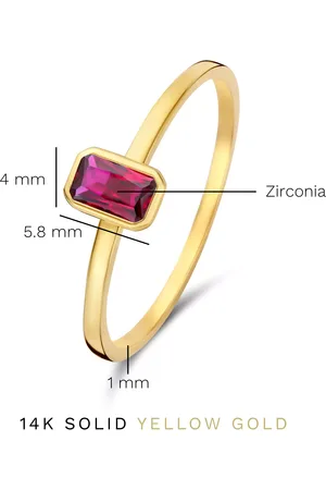 Isabel Bernard Bijouterie, Baguette Roux 585 Ring en