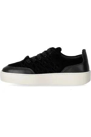 Emporio Armani Sneakers, Black Monogram Sneaker en