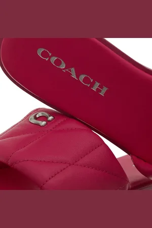 Coach Sandales, Holly Quilted Leather Sandal en