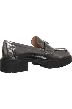 Coach Moccassins, Leah Crinkle Metallic Loafer en