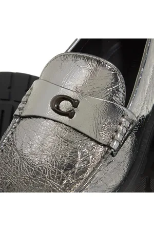Coach Moccassins, Jocelyn Crinkle Metallic Loafer en