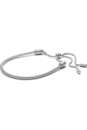 PANDORA Bijouterie, Studded chain sterling sliding bracelet en