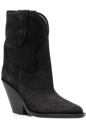 Isabel Marant Bottes & Bottines, Pointed-Toe Suede Boots en