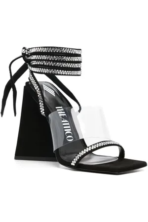 The Attico Sandales, Isa 115Mm Embellished Leather Sandals en