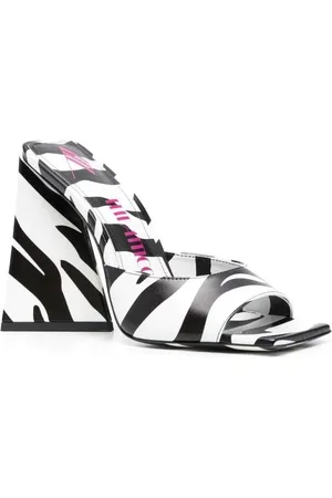 The Attico Mules & Slides, Devon Zebra Print 115Mm Mules en