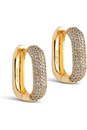 Enamel Bijouterie, Sparkling Square Ohrringe en