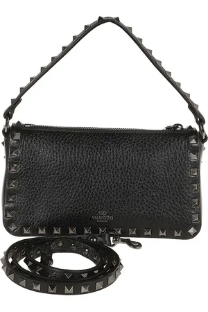 VALENTINO Sacs bandoulière, Small Rockstud Shoulder Bag In Grained Calfskin en